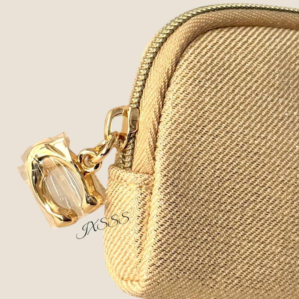Sparkly Gold-Beige Coach Beauty Mini Coin-Pouch/Fragrance SET - Picture 9 of 15